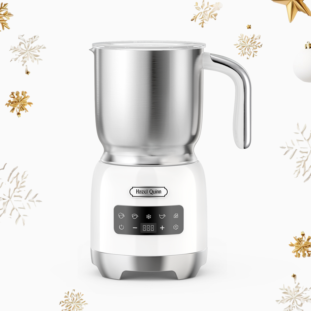 5-in-1 Electric Milk Frother, with Food Grade 304 Stainless Steel, LED Touch Screen, 0.4 L (Available in US)