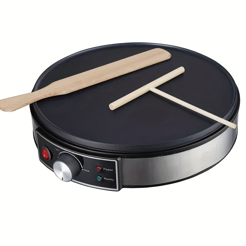 Electric Crepe Maker With 11" Nonstick Griddle For Eggs, Pancakes, Omelets And Quesadillas, With Temperature Control (Available in US)
