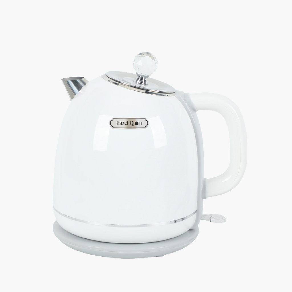 White Electric Kettle, BPA Free Tea Kettle, Hot Water Boiler Heater, Stainless Steel Teapot, Auto Shut-Off & Boil-Dry Protection, 1.8L  (Available in the US)