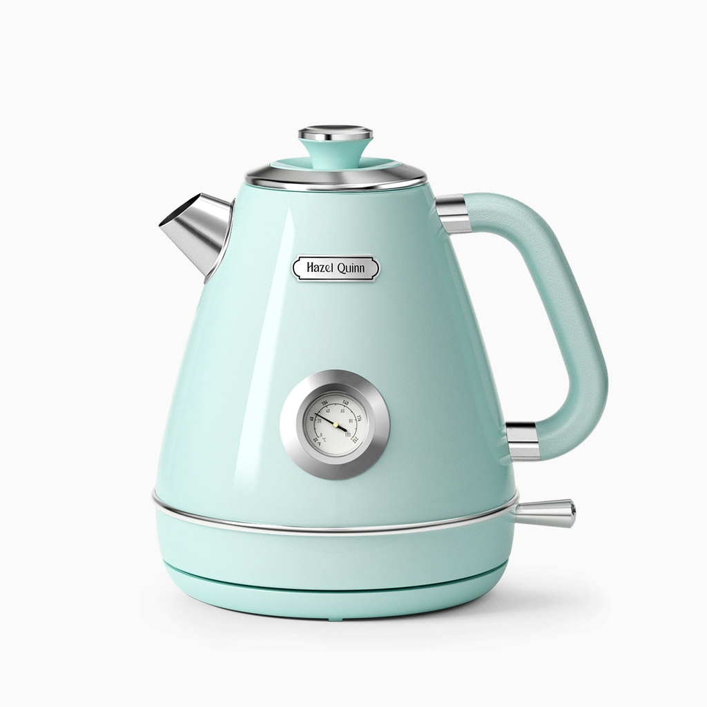 Mint Green Electric Kettle, with Food Grade 304 Stainless Steel, Dial Thermometer, 1.7 L (Available in the US, EU, AU)