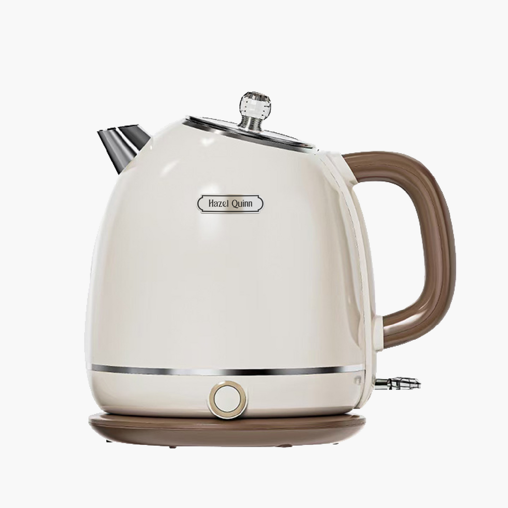 Beige Electric Kettle, Temperature Control BPA Free Tea Kettle, Hot Water Boiler Heater, Stainless Steel Teapot, Auto Shut-Off & Boil-Dry Protection, 1.8L (Available in the US)