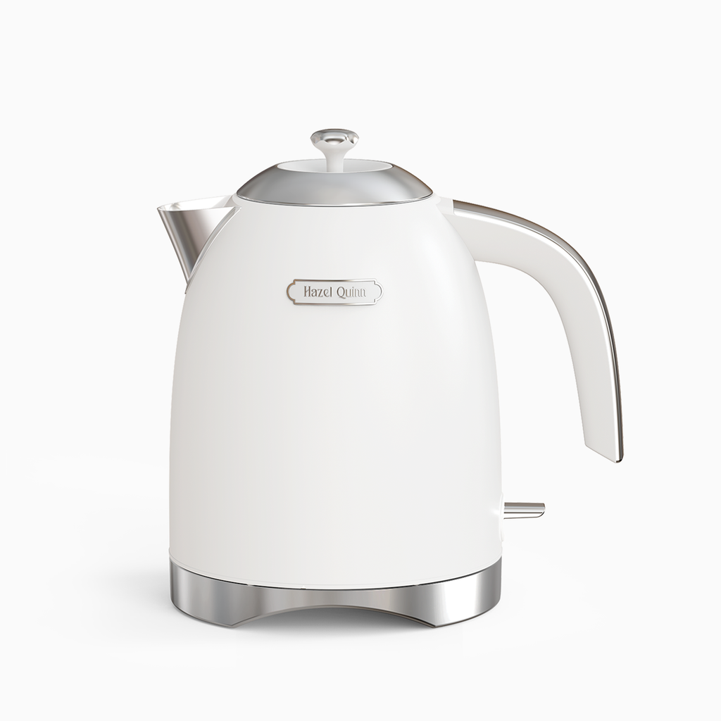 New Pearl White Electric Kettle, with Food Grade 304 Stainless Steel, Dial Thermometer, 1.7 L (Available in US & EU)