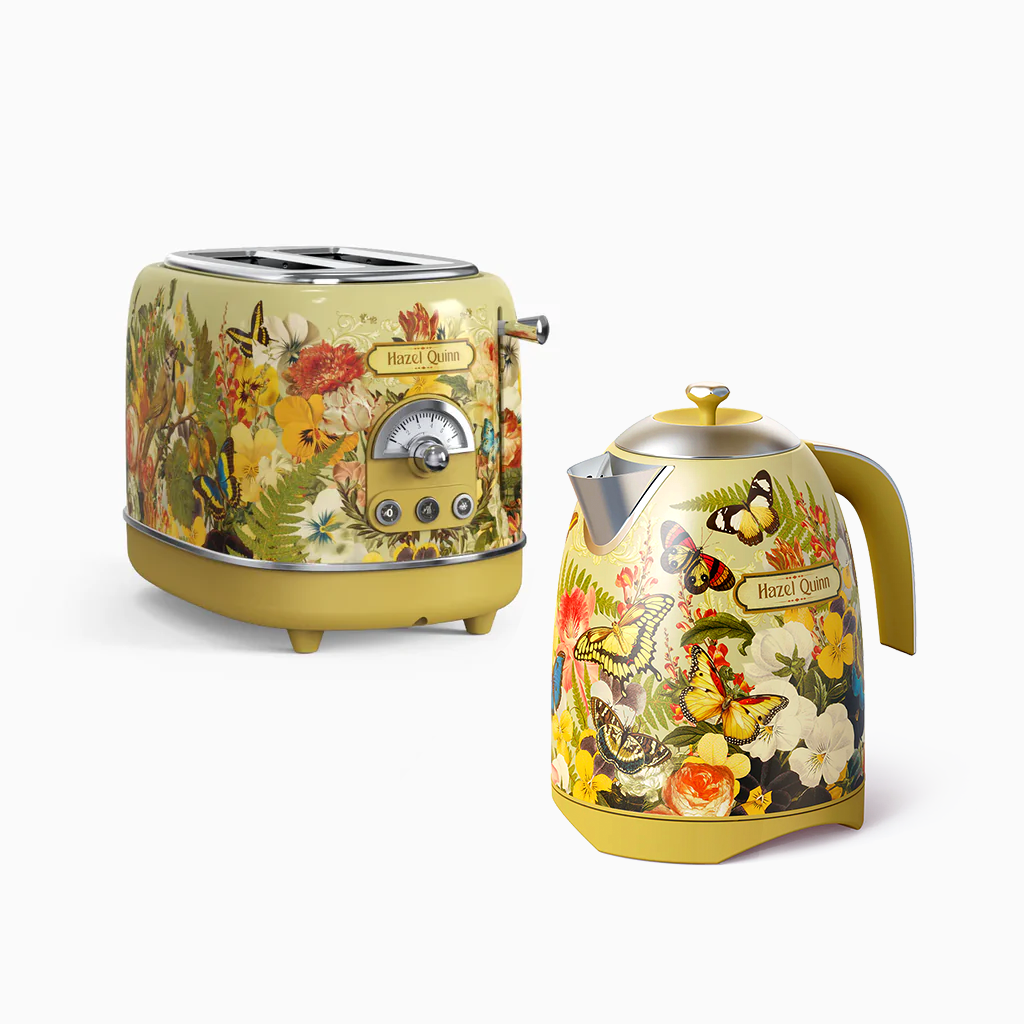 [VitaFlora] Jointly-Designed Electric Kettle and [Upbeat] 2-Slice Toaster Bundle (Available in US）