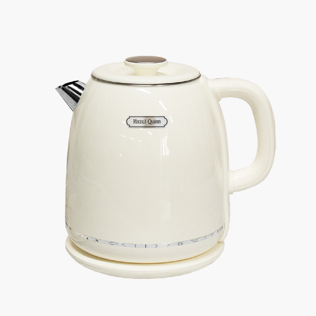 Beige Electric Kettle, BPA Free Tea Kettle, Hot Water Boiler Heater, Stainless Steel Teapot, Auto Shut-Off & Boil-Dry Protection, 2L  (Available in the US)