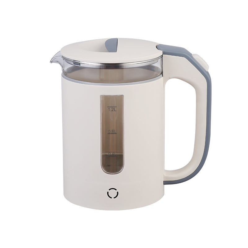 White Electric Kettle for Boiling Water, 304 Stainless Steel Inner Lid & Filter, 40oz/1000W, Hot Water Boiler, Wide Opening & Automatic Shut Off, BPA-Free (Available in US)