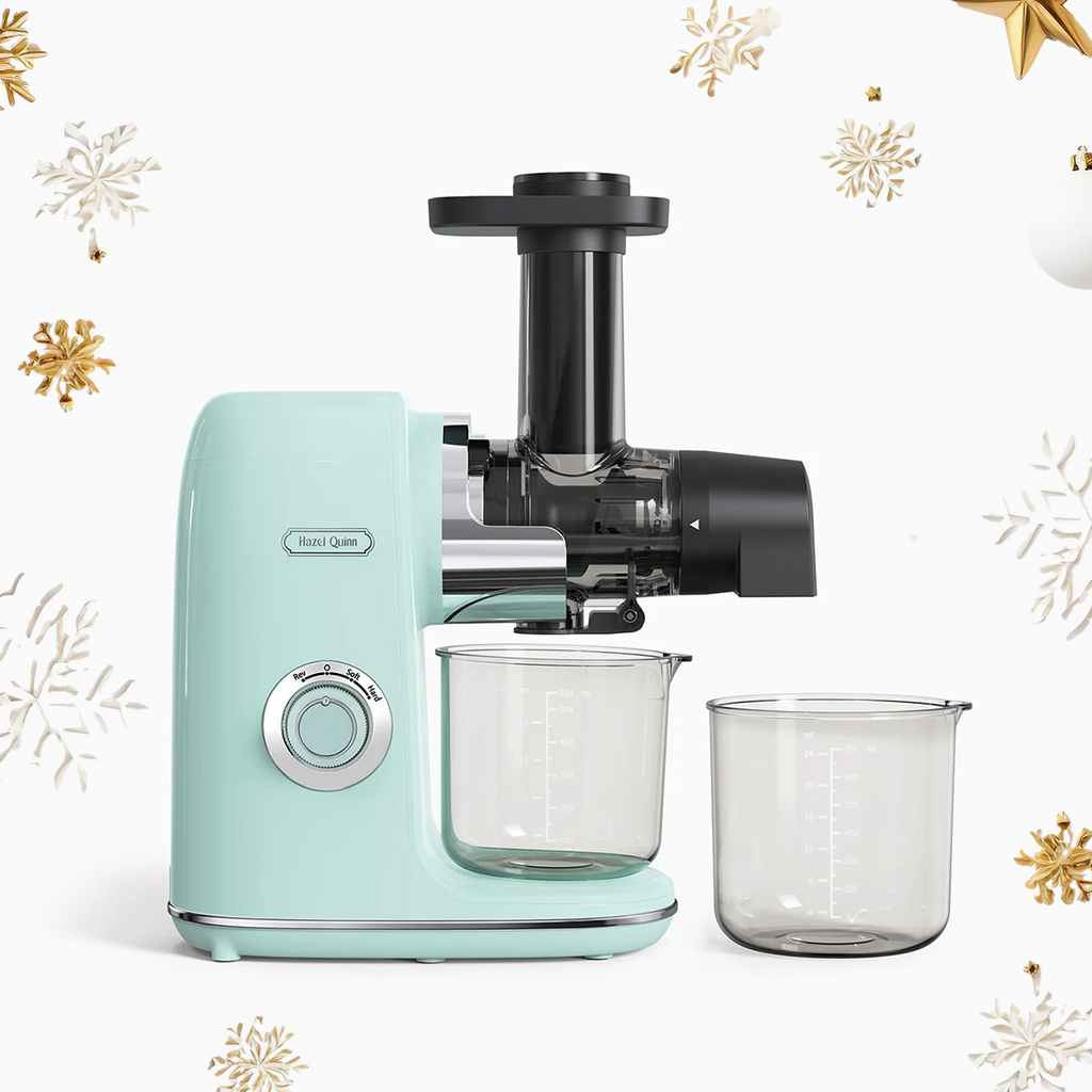 Slow Masticating Juicer, with True Filter-Free Design, One Button Assembly, Mint Green (Avaliable in US)